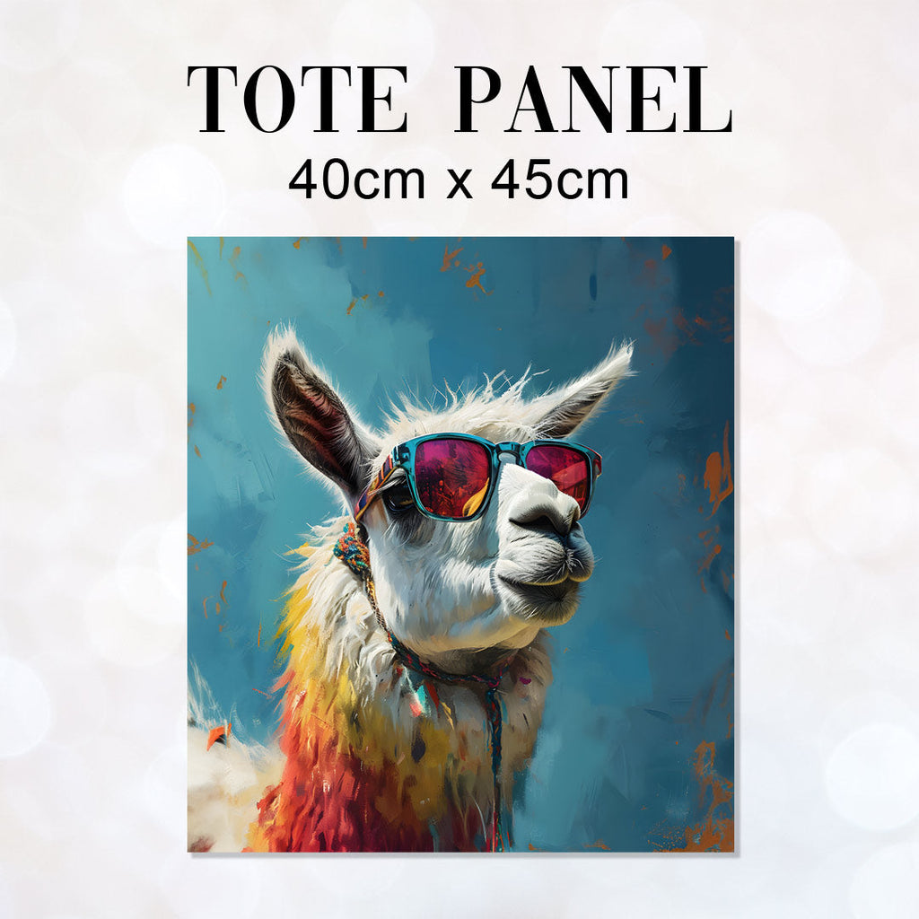 TOTE Cool Llama Fabric Bag Panel TP-154