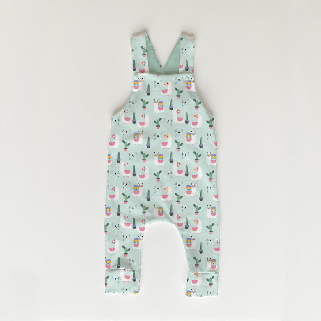 Cool Llamas Mint Fabric
