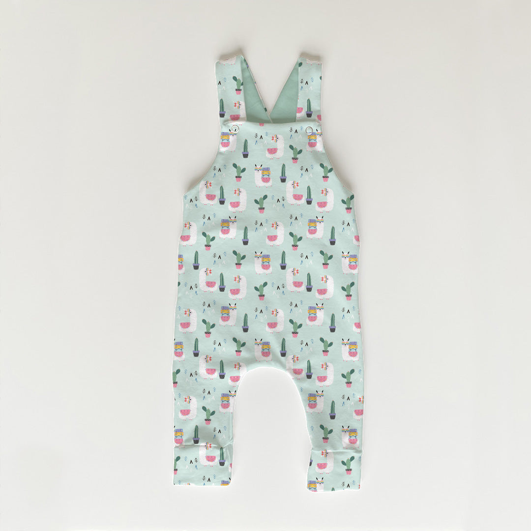 Cool Llamas Mint Fabric