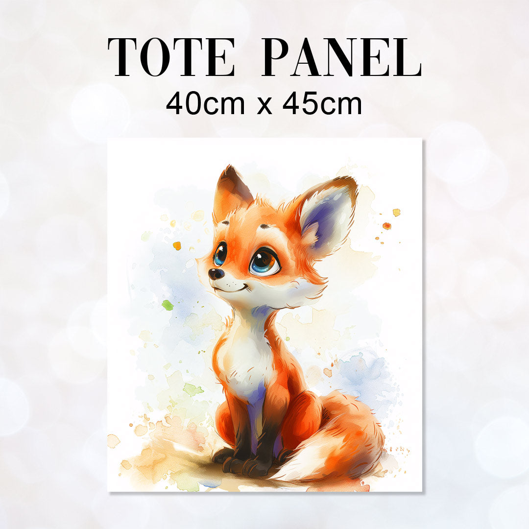 TOTE Fabric Bag Panel Cute Fox Cooper TP-301
