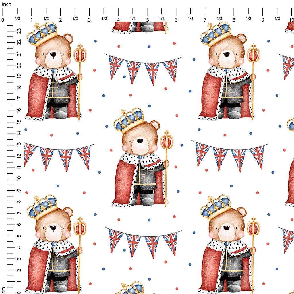 Coronation Bear Fabric