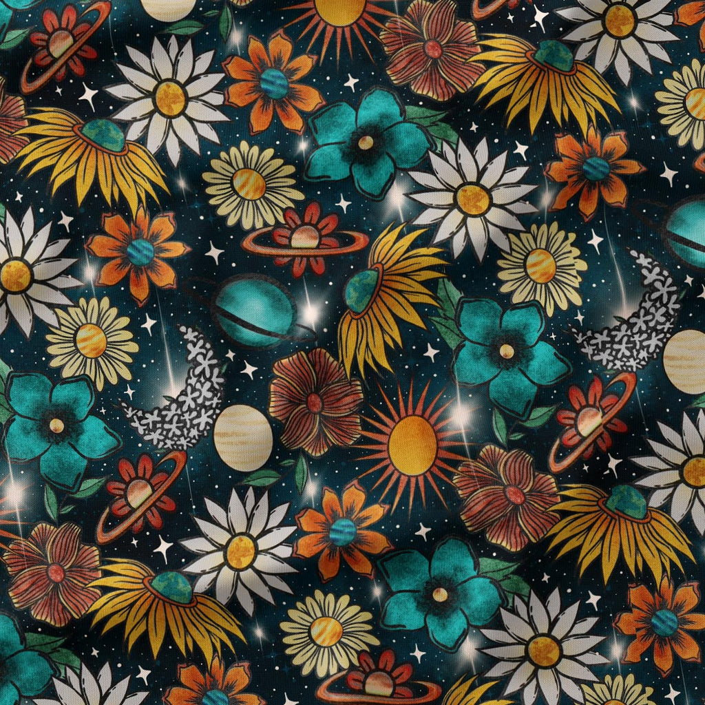 Cosmic Floral Fabric