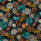 Cosmic Floral Fabric