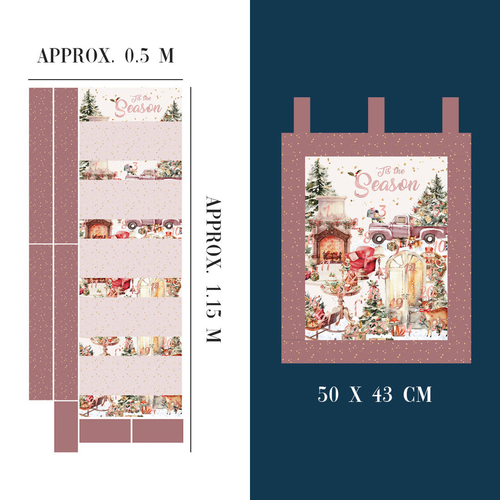 Cosy Christmas Advent Calendar Panel Set
