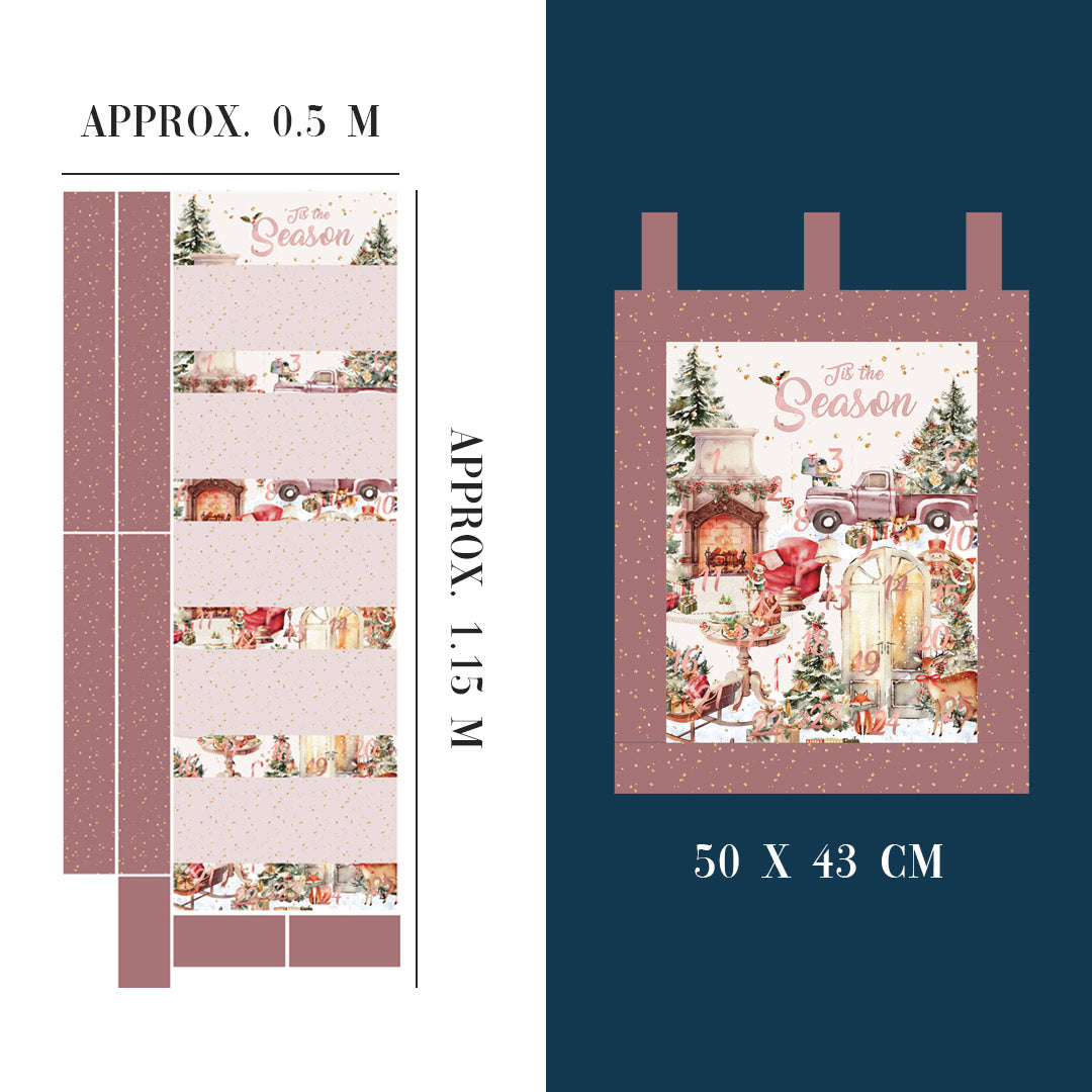 Cosy Christmas Advent Calendar Panel Set