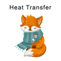 Cosy Fox Iron on fabric heat transfer DTF-60