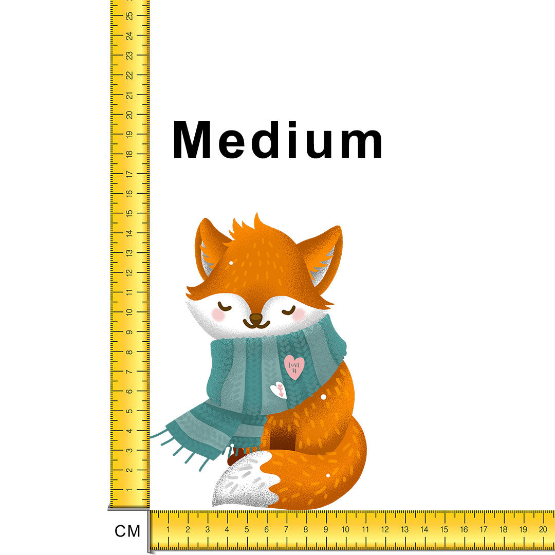 Cosy Fox Iron on fabric heat transfer DTF-60