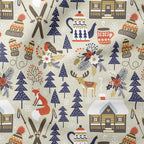 Cosy Winter Beige Fabric