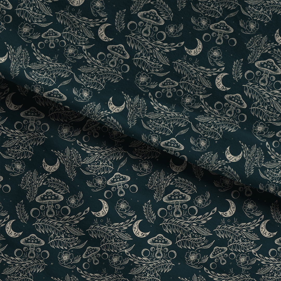 Cottagecore Mushrooms Fabric