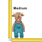 Cute Cow Blue Iron on fabric heat transfer DTF-49