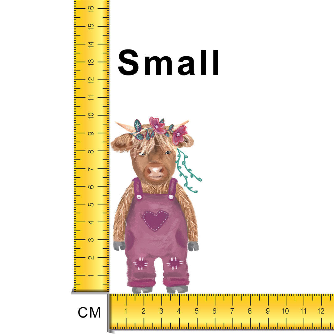 Cute Cow Pink Iron on fabric heat transfer DTF-48
