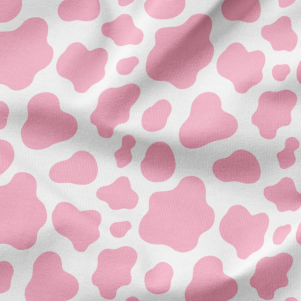 Cow Print Pink Fabric