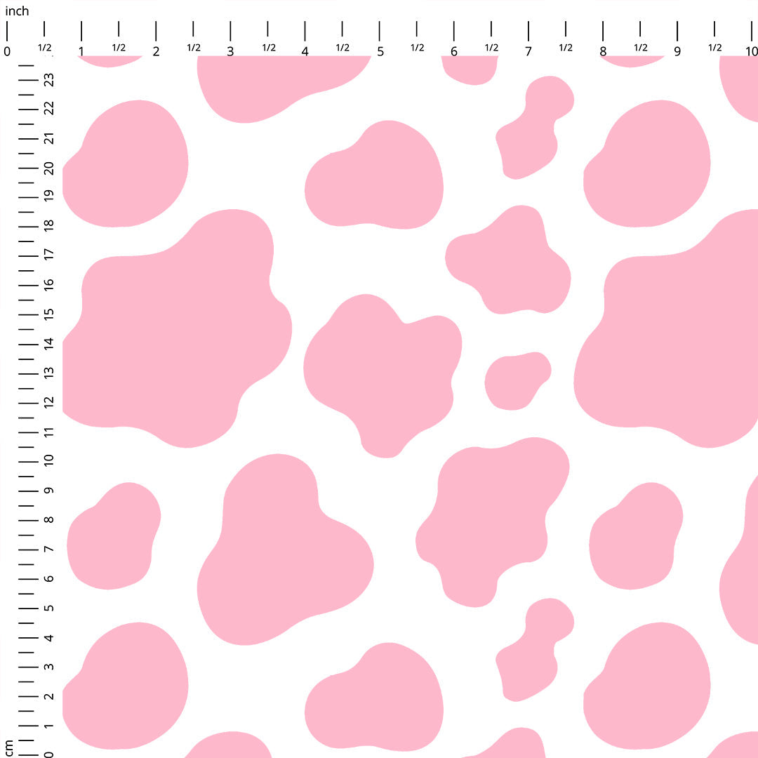 Cow Print Pink Fabric