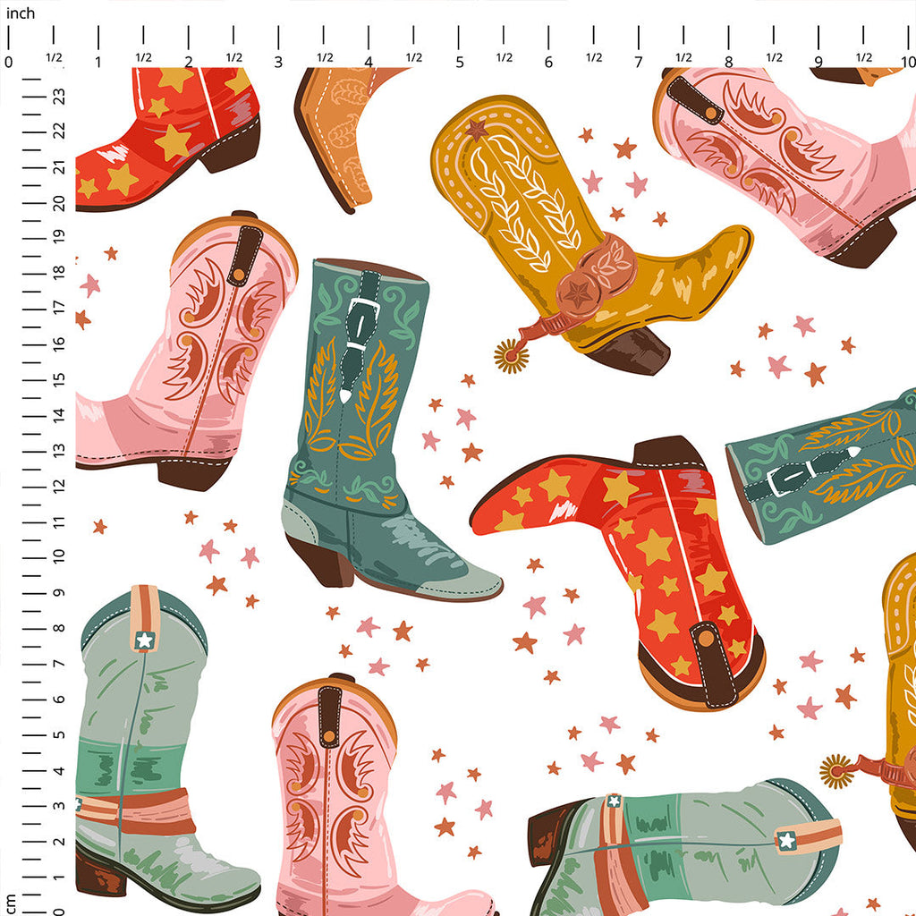Cowboy Boots Fabric
