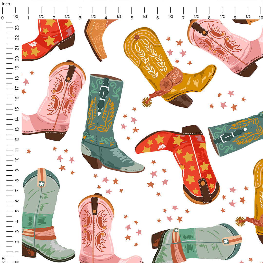 Cowboy Boots Fabric