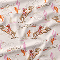 Pink Wild West - Cowgirls Fabric
