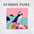 CUSHION Puffin Painting CP-458