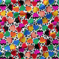 Rainbow Lovehearts Fabric
