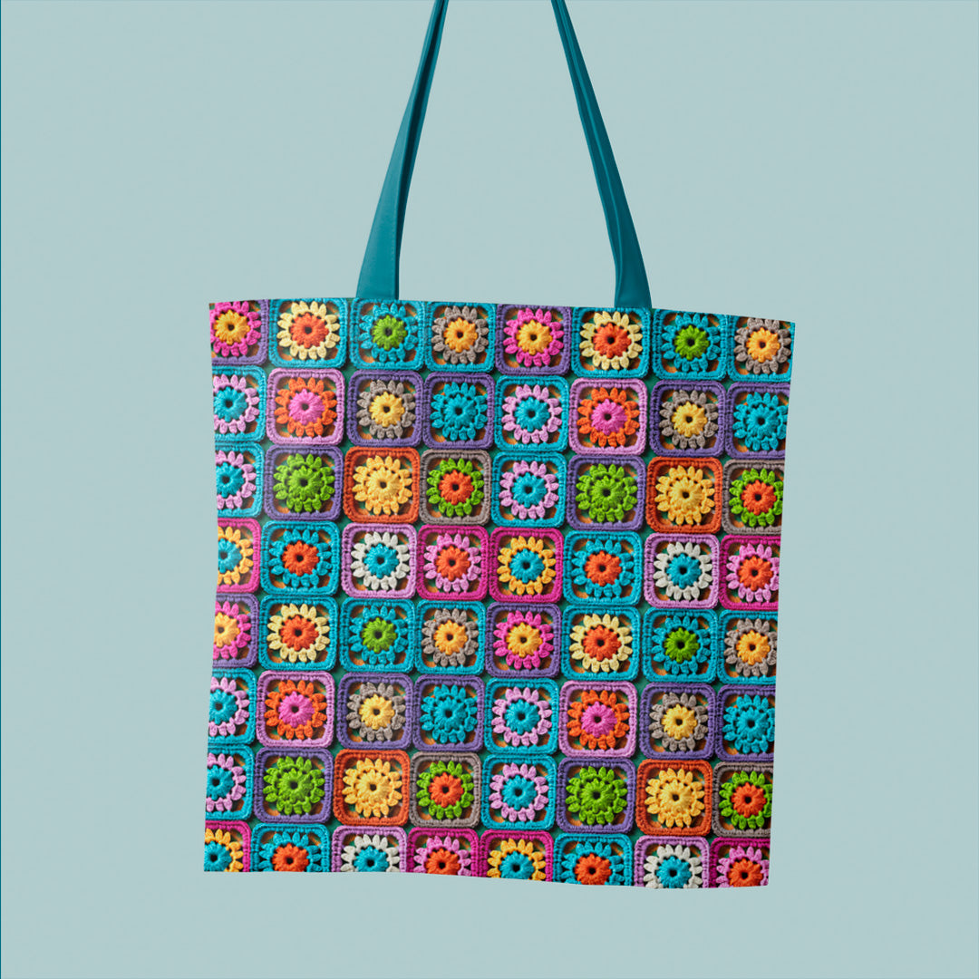 Crochet Granny Squares Fabric