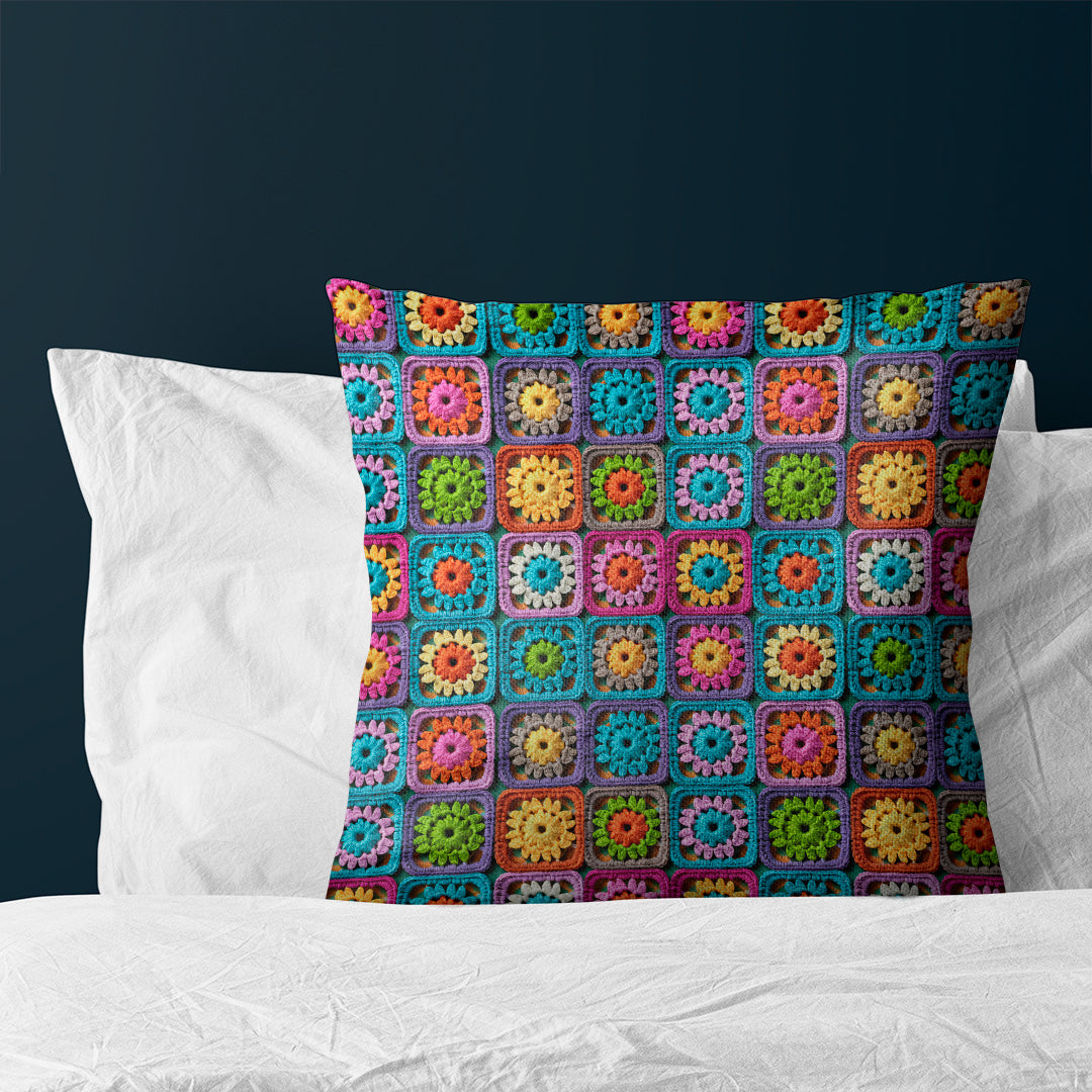 Crochet Granny Squares Fabric