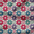 Crochet Snowflakes Fabric