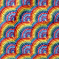 Crochet Rainbows Fabric