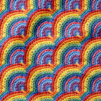 Crochet Rainbows Fabric