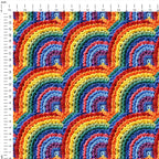 Crochet Rainbows Fabric