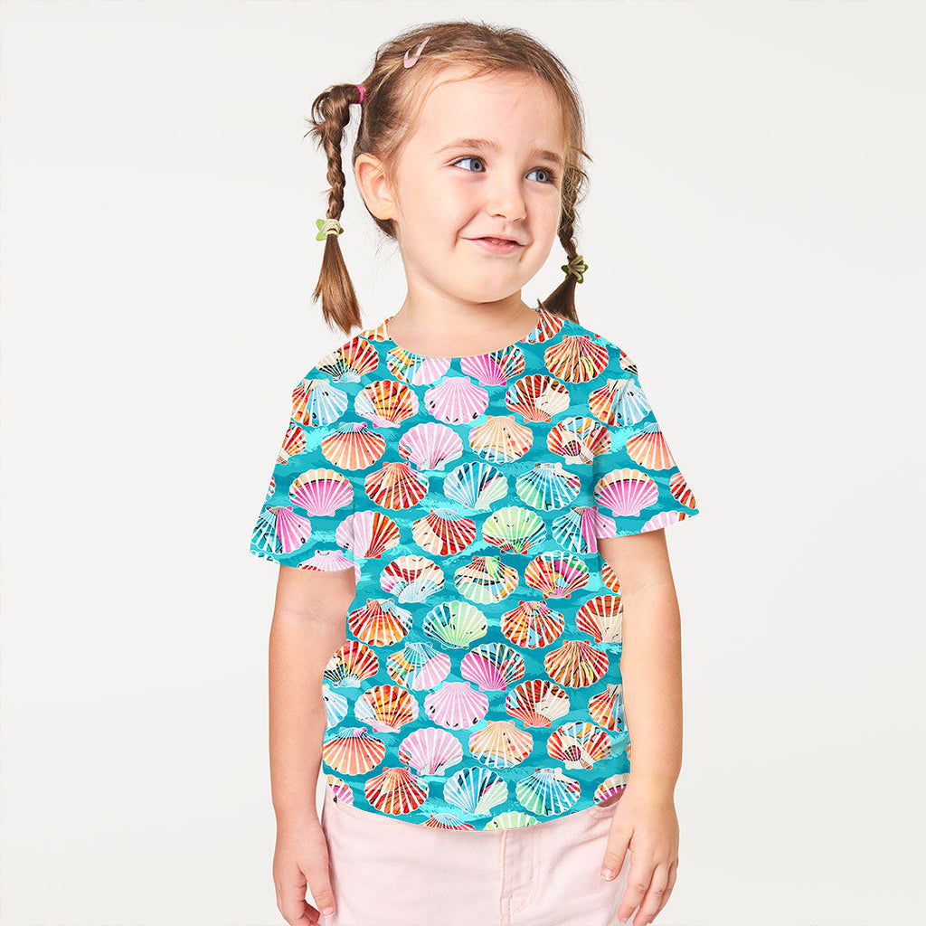 Cute Mermaids Shells Fabric