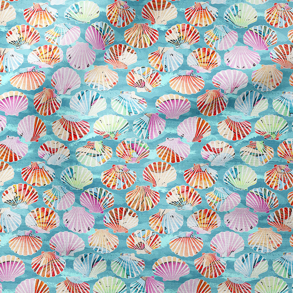 Cute Mermaids Shells Fabric