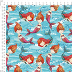 Cute Mermaids Fabric