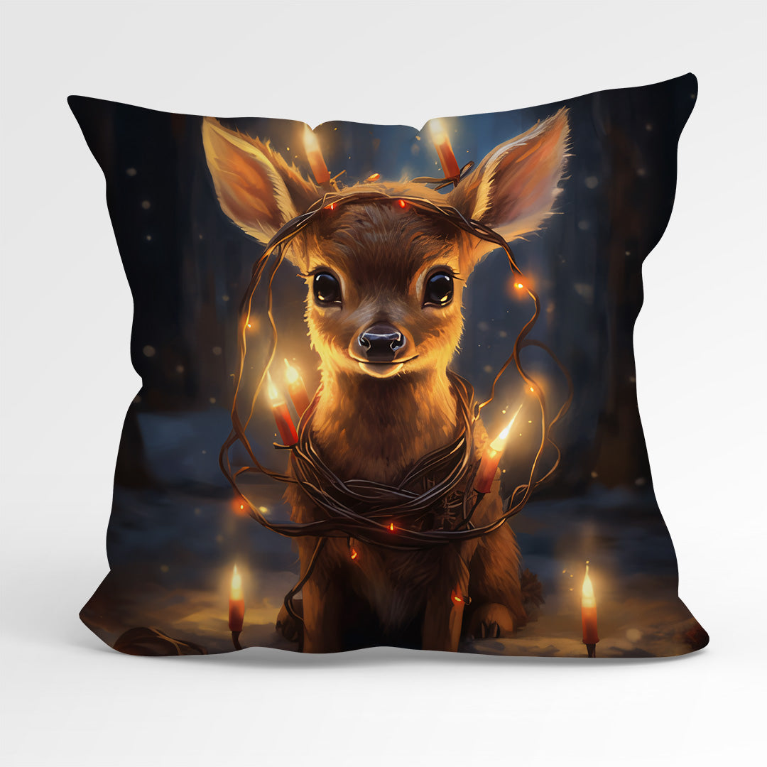 CUSHION Fabric Panel Cute Baby Reindeer CP-1240