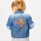Cute Coronation Bear Crown Iron on Fabric Heat Transfer DTF-114