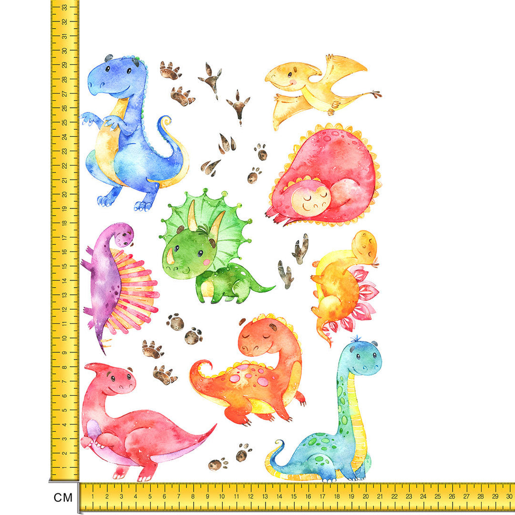 Cute Dinosaurs A4 Mix Set Iron on fabric heat transfer DTF-161