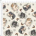 Cute Guinea Pigs Fabric