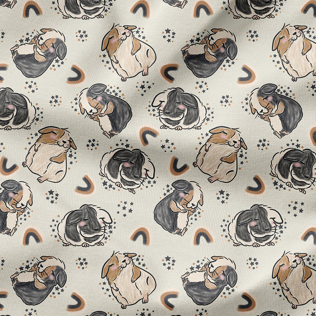 Cute Guinea Pigs Fabric