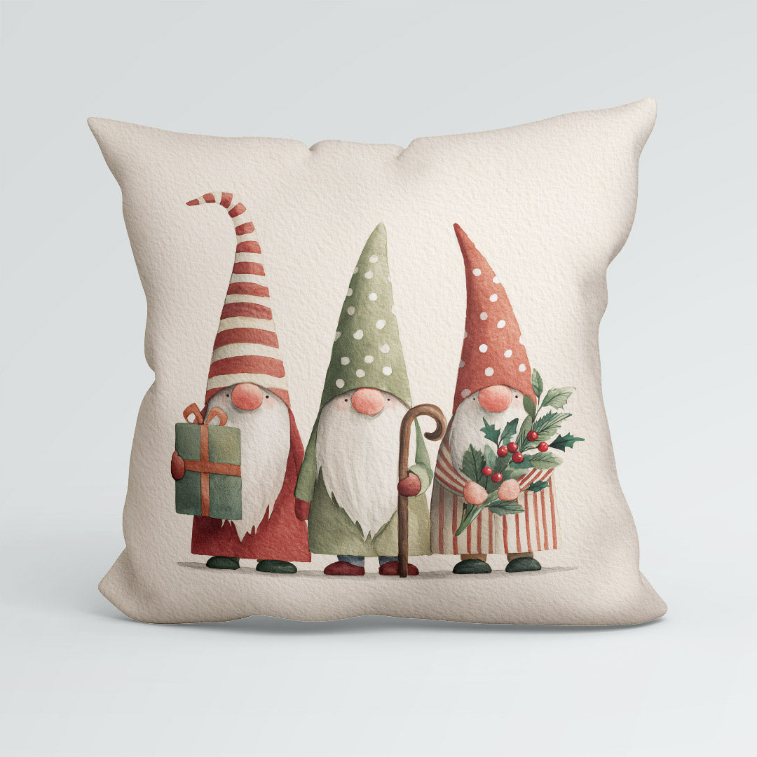 CUSHION Panel Cute Gnomes on Beige CP-794