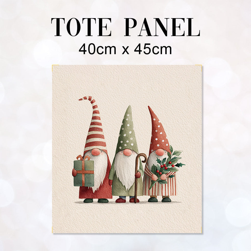 TOTE Panel Cute Gnomes On Beige TP-832