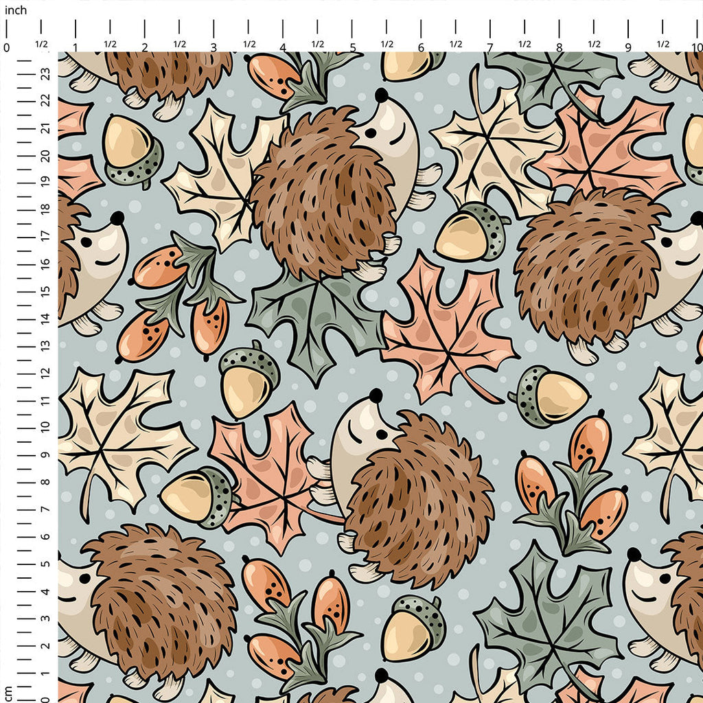 Cute Hedgehogs Fabric