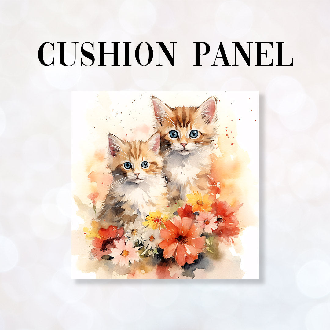 CUSHION Fabric Panel Cute Kittens 1