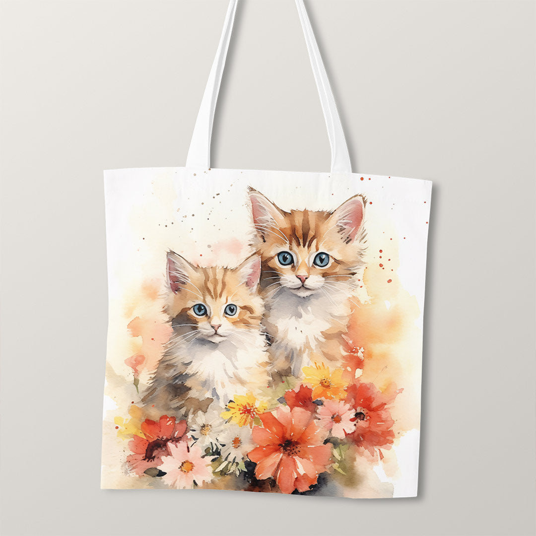TOTE Cute Kittens 1 Fabric Bag Panel