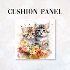 CUSHION Fabric Panel Cute Kittens 2 CP-1243