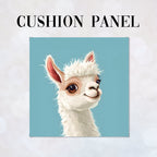 CUSHION Fabric Panel Cute Llama CP-99