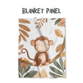Cute Monkey Fabric Blanket Panel BP-9