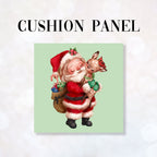 CUSHION Fabric Panel Cute Santa Claus CP-1245