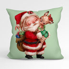 CUSHION Fabric Panel Cute Santa Claus CP-1245