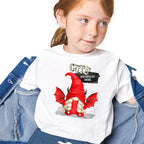 Cute but Devilish Gnome Iron on fabric heat transfer DTF-35