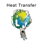 Earth Swing Iron on Fabric Heat Transfer DTF-197