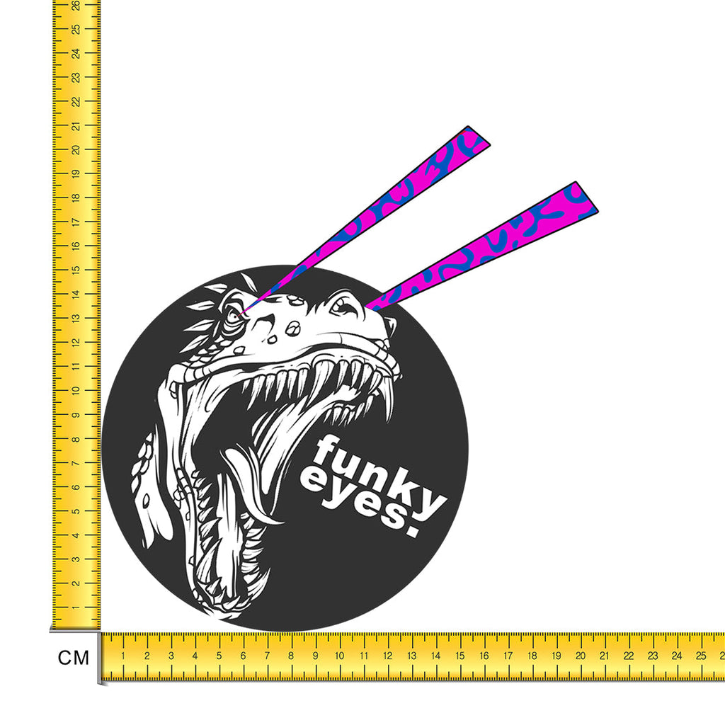 Funky Eyes Dino Iron on Fabric Heat Transfer DTF-205