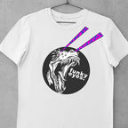Funky Eyes Dino Iron on Fabric Heat Transfer DTF-205